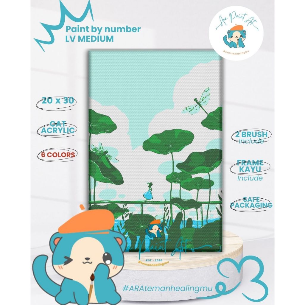 

Ara Paint Art GHIBLI SERIES Paint by numbers kit I Painting I Painting by numbers I Kado Wisuda I Kado unik I Kanvas Lukis