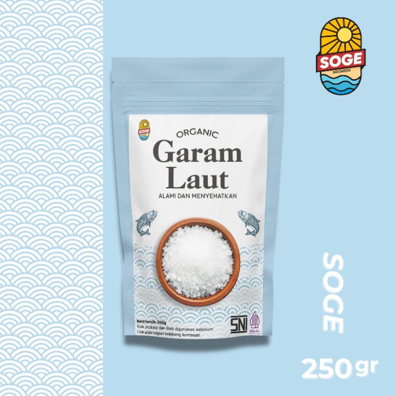 

Soge Garam Laut 250gr - Organik, Halus, Garam Dapur, Diet, Ramah Hipertensi