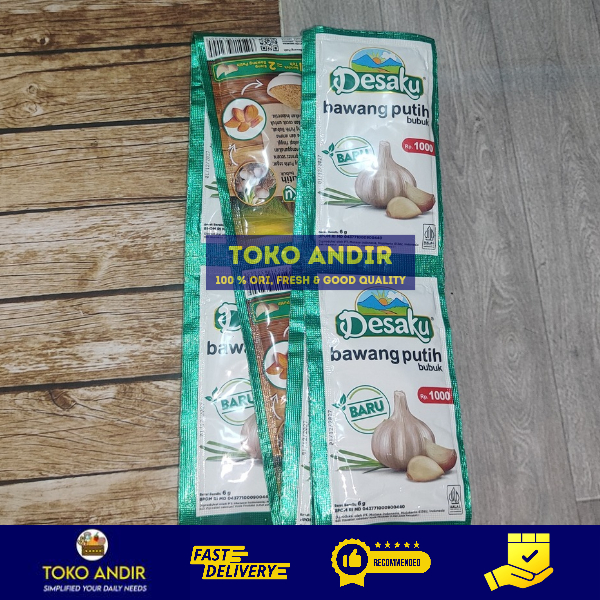 

Desaku Bawang Putih Bubuk Renteng Isi 12 Sachet – Bumbu Dapur Praktis, Aromatik & Siap Pakai untuk Masakan Lezat
