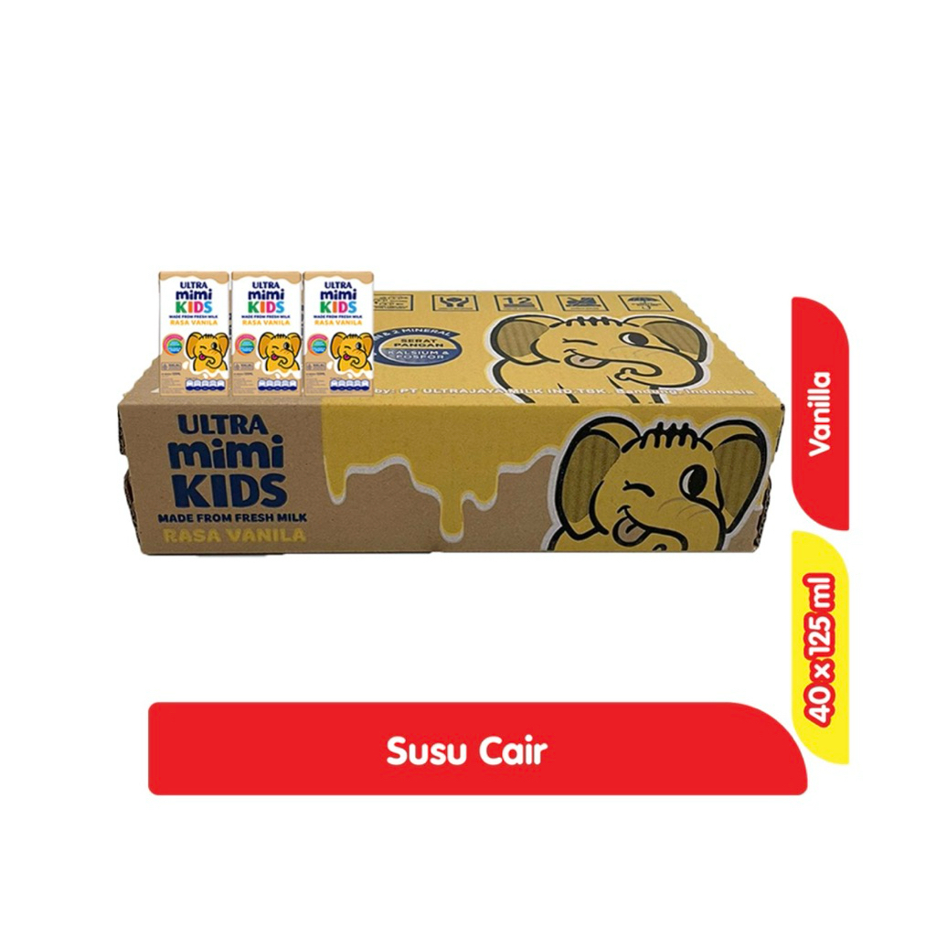 

Ultra Mimi Kids Susu UHT Cair Kotak 40x125ml