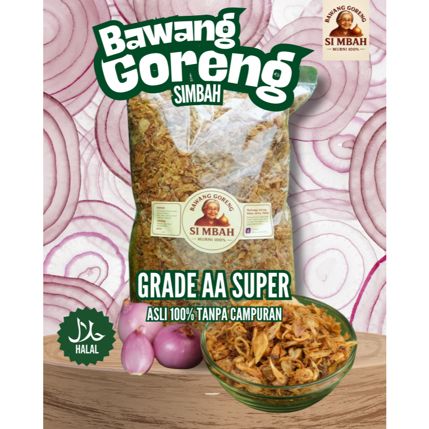 

BAWANG GORENG GRADE AA ASLI 100% TANPA CAMPURAN - BAWANG GORENG KHAS NGANJUK JAWA TIMUR