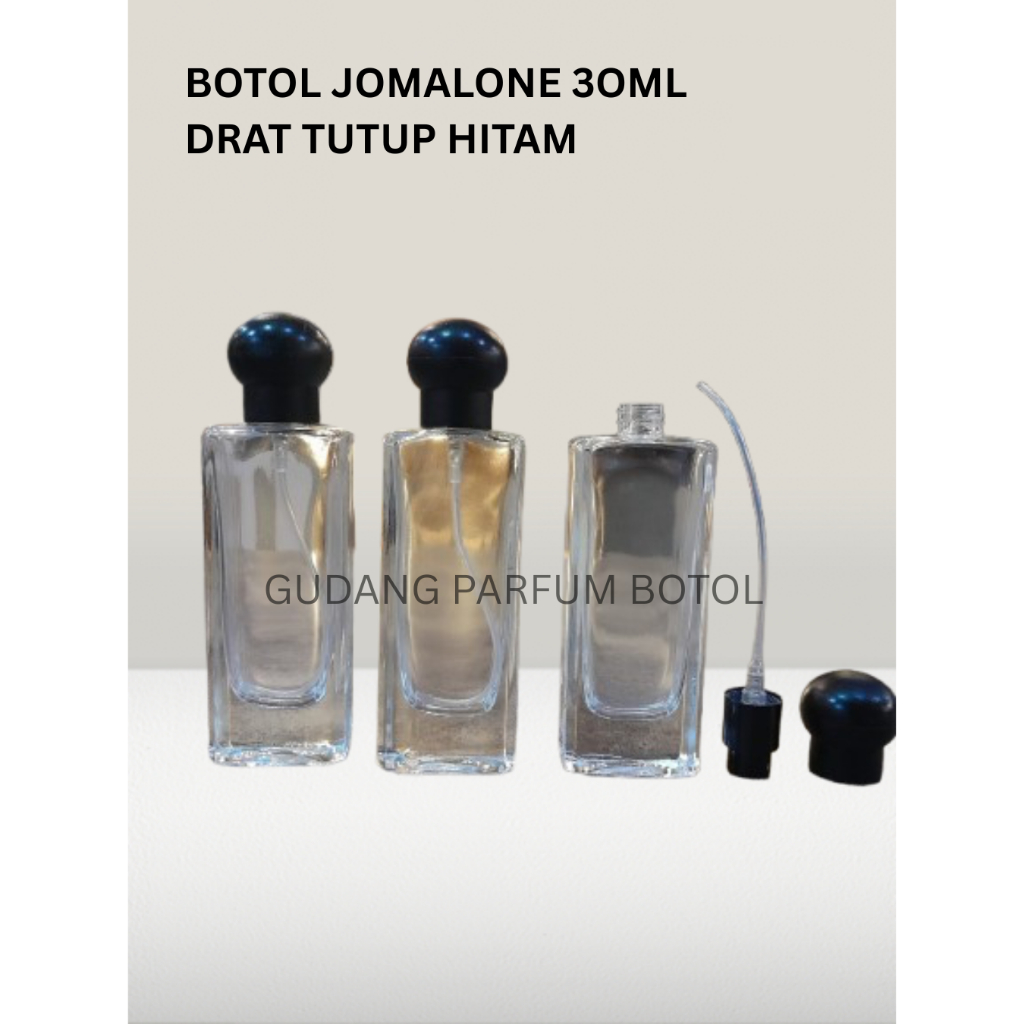 BOTOL PARFUM JO MALONE 30ML DRAT TUTUP HITAM