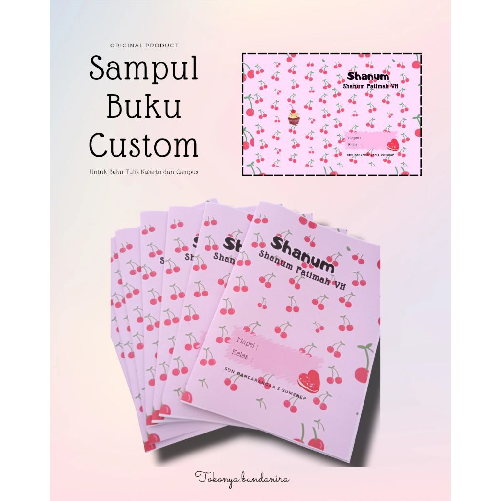 

Sampul Buku Cherry Pink (Custom)