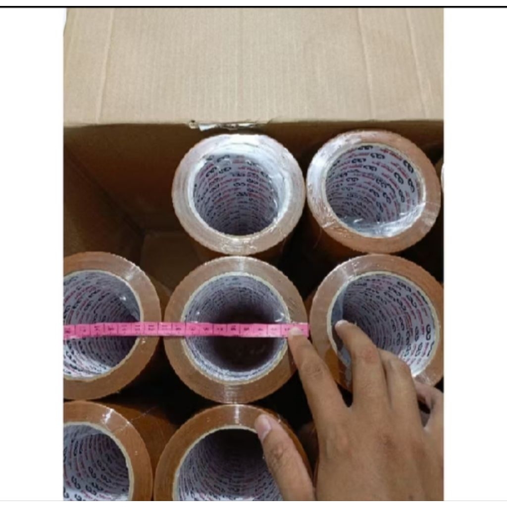 

{6 PCS} Lakban coklat Ukuran Asli (COD) 2 inch khinko tape 45 mm x 72 yard/90 yard bc (65 meter) /90 yard (80 meter)/100 yard (90 meter) daya rekat kuat siap packing paket anti putus
