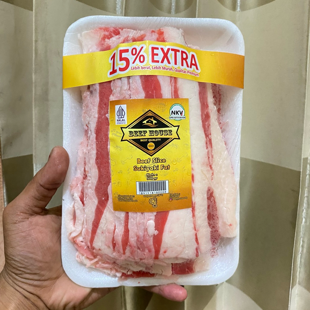 

RUMAH DAGING - BEEF SLICE SUKIYAKI 500 GR ( 15% Extra )