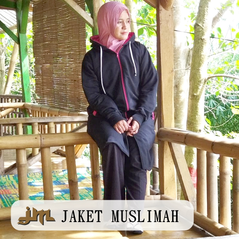 Jaket Muslimah Panjang Model Hijaket Syari Jaket Hijaber Terbaru