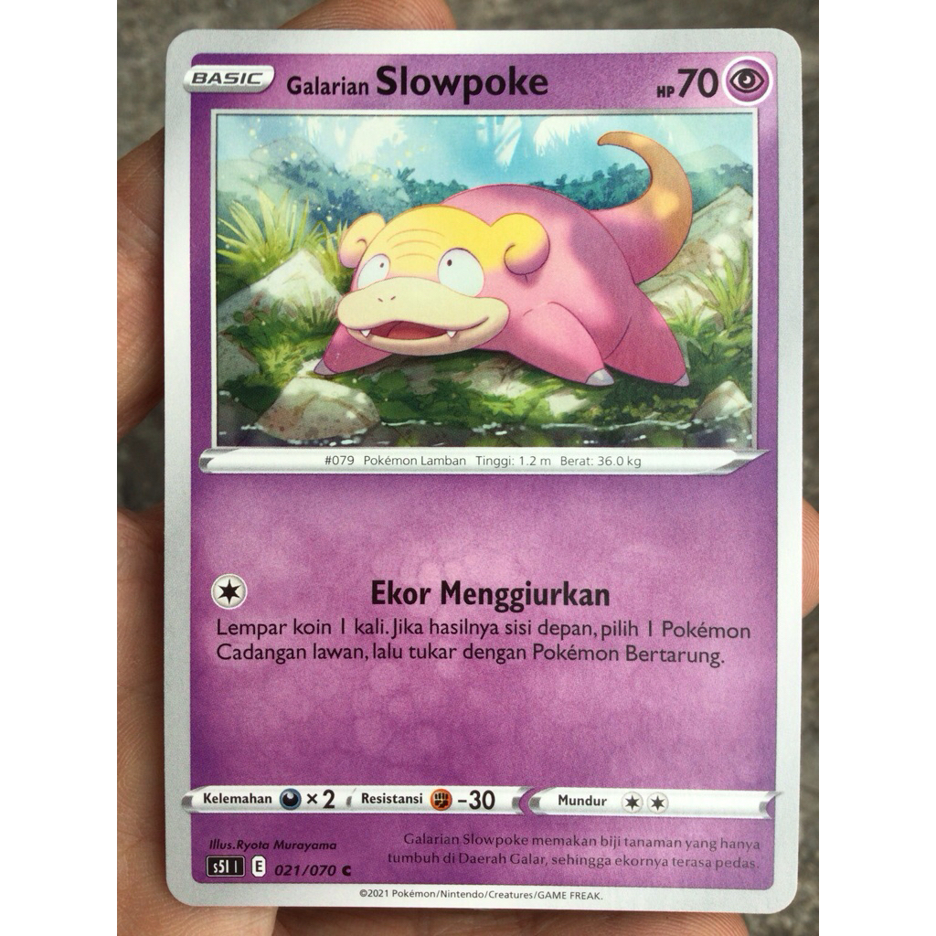 GALARIAN SLOWPOKE KARTU POKEMON PROMO