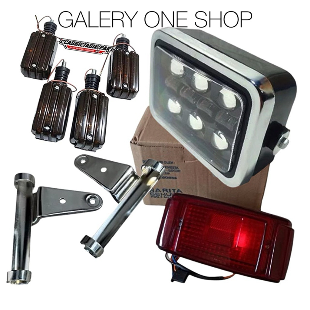 Lampu depan daymaker kotak rx king lama Komplit sein dan stoplamp