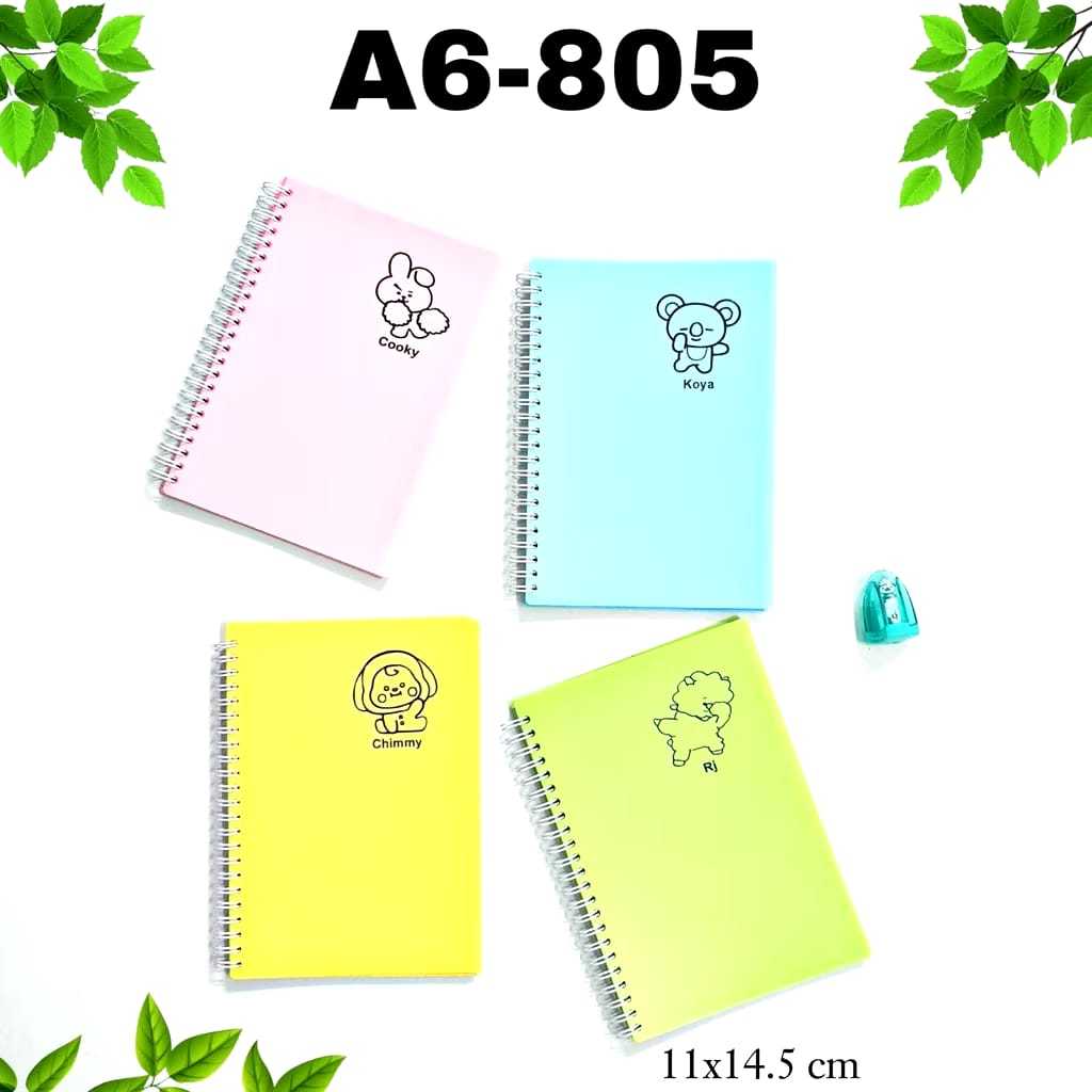 

Veiso_Buku Tulis Spiral Gasta Biasa Cover Plastik A6-80 / Notebook / Buku Catatan