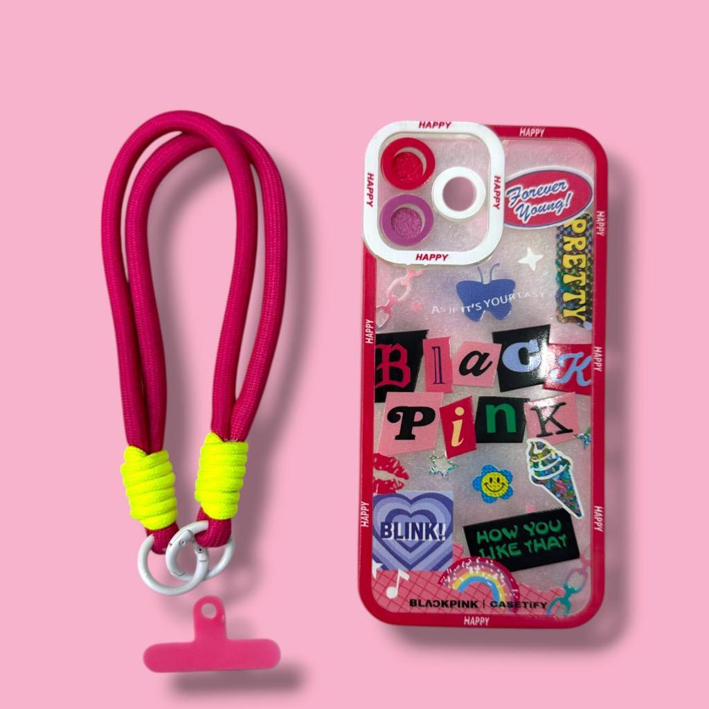 [ OPPO A3S | A5S | A7 | A12 | A15 | A15S | A16 | A17 ] CASE BENING CORAK + GANTUNGAN HP