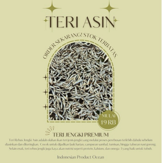 

TERI JENGKI ASIN REBUS, MURAH MERIAH!