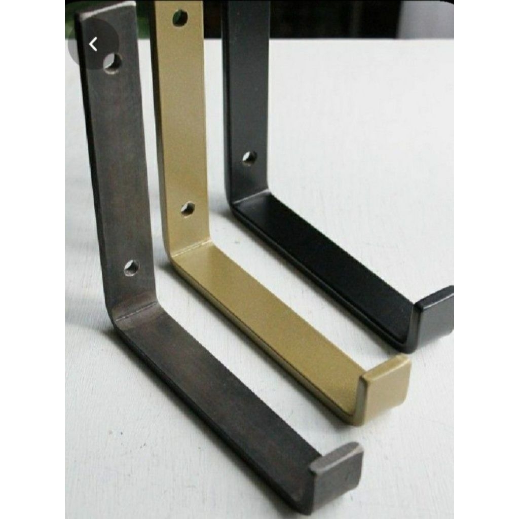 rak siku tempel di dinding besi buat ambalan kayu