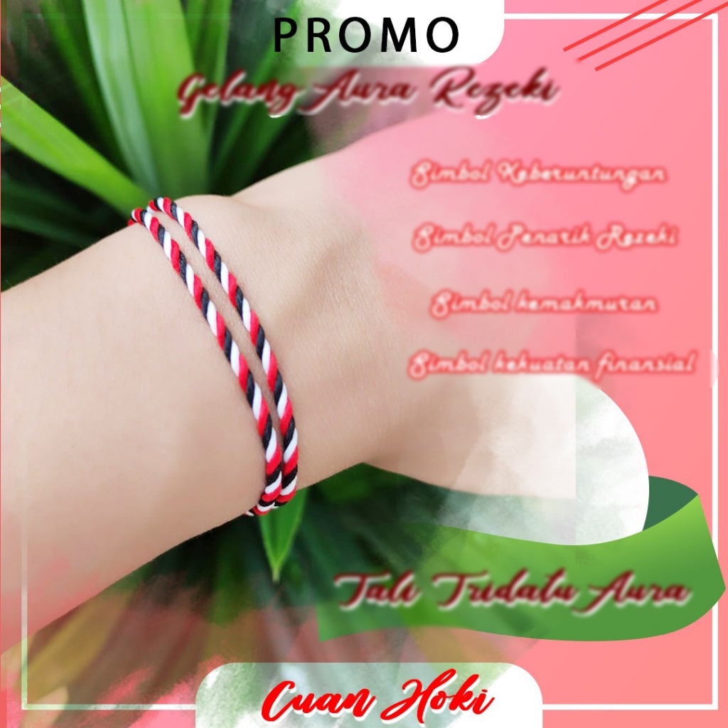 Cuan-Hoki Gelang Aura tridatu Bali Gelang Aura Positif Gelang Tridatu Polos Original Bali Bisa Cod