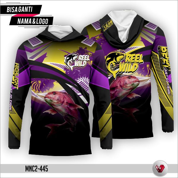 Baju Jersey Mancing / Kaos Fishing / Baju Fishing Mania / Mancing Club FullPrint GRATIS NAMA & LOGO.