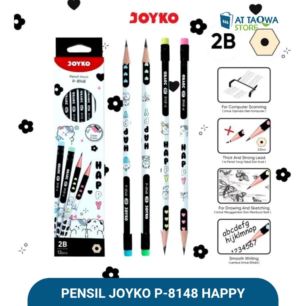 

Pensil Joyko P-8148 2B Happy
