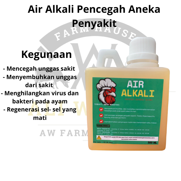 AIR ALKALI Pencegah Aneka Penyakit dan Menambah Daya Tahan Tubuh Hewan serta Mengurangi Bau Kandang 