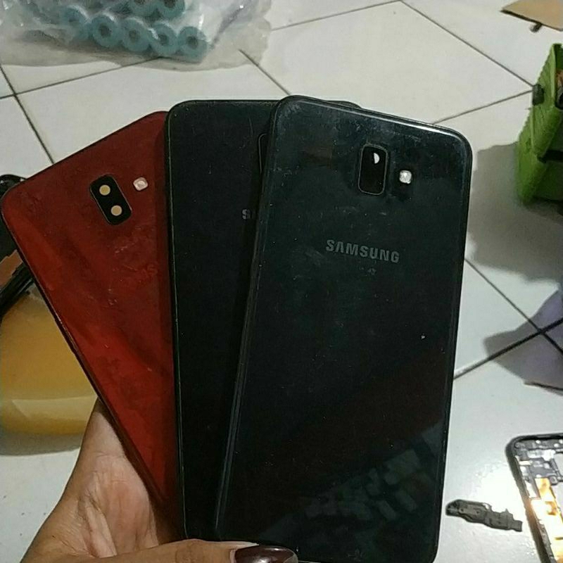 BACKDOOR BEKAS SAMSUNG J6 PLUS J610F TOMBOL KOMPLIT