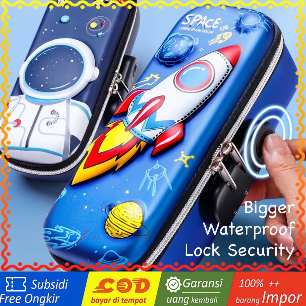 

Promo baru WWH14C Tempat Pensil EVA Sekolah BESAR LOCK KUNCI School Pencil Bag Box KTM