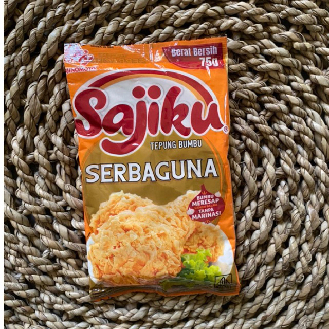 

Sajiku tepung bumbu serba guna 75gr kemasan kecil
