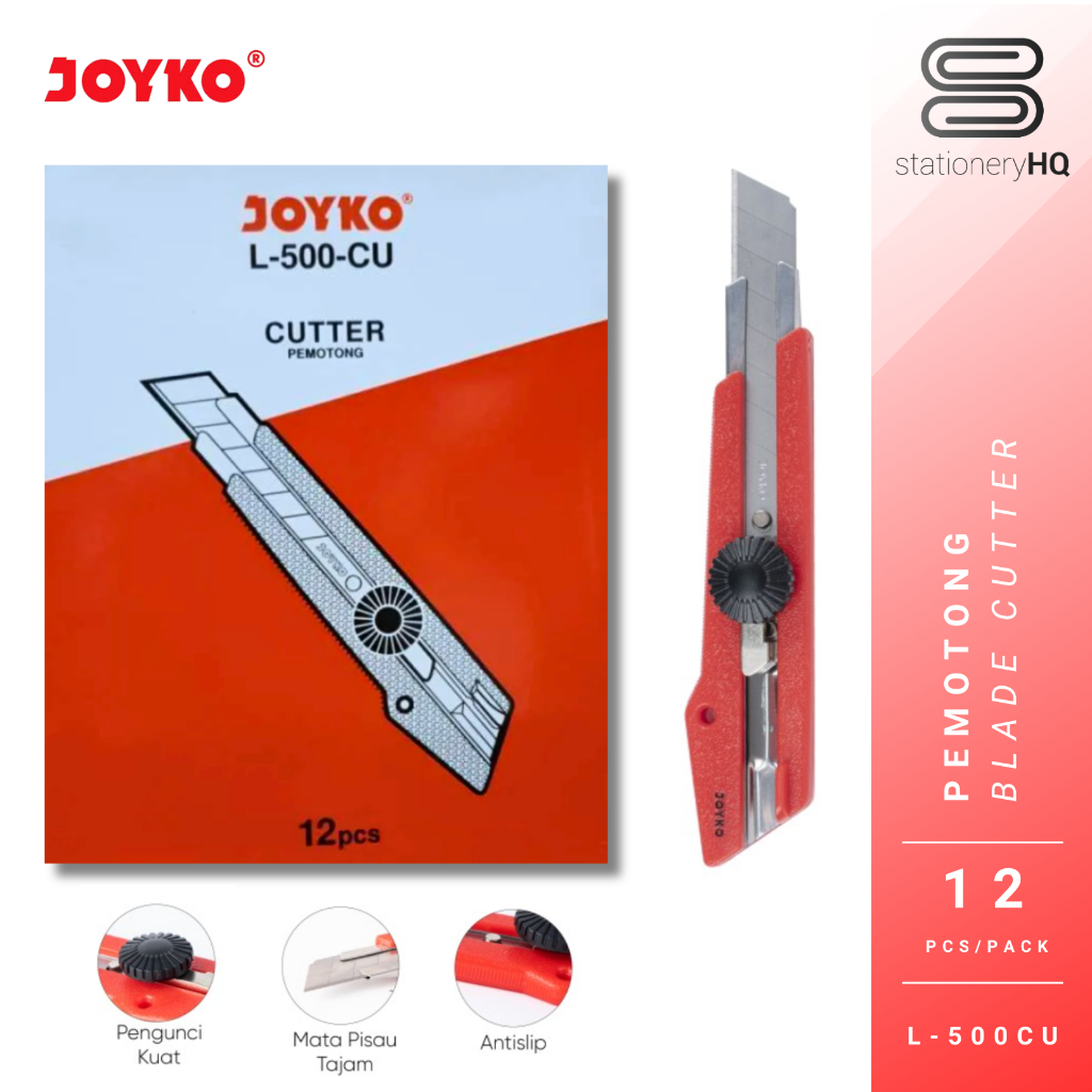 

(12 Pcs) Cutter Pisau Besar Joyko L-500CU