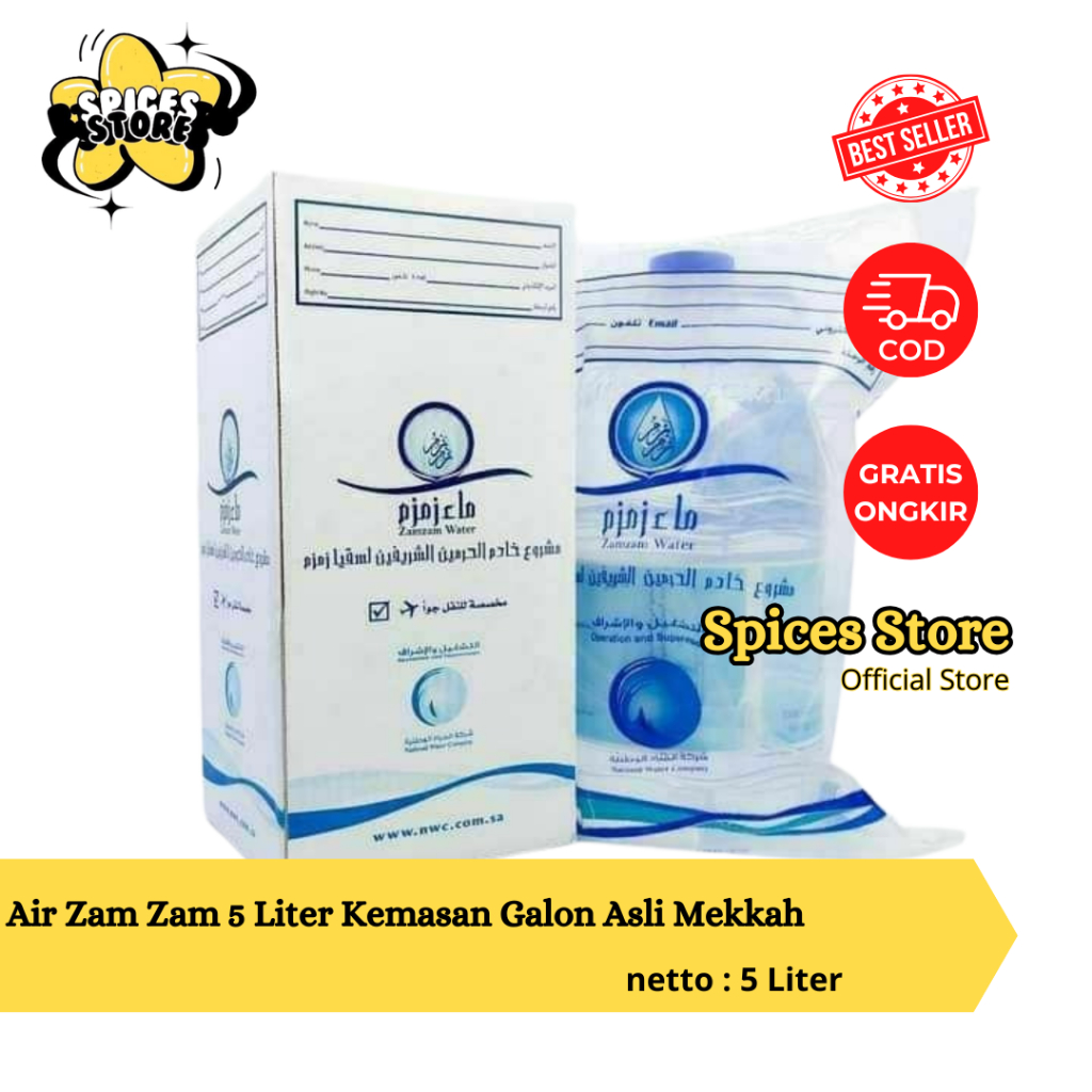 

Air Zam Zam 5 Liter Kemasan Galon Asli Mekkah - Spices Store - Air Zam-Zam Asli