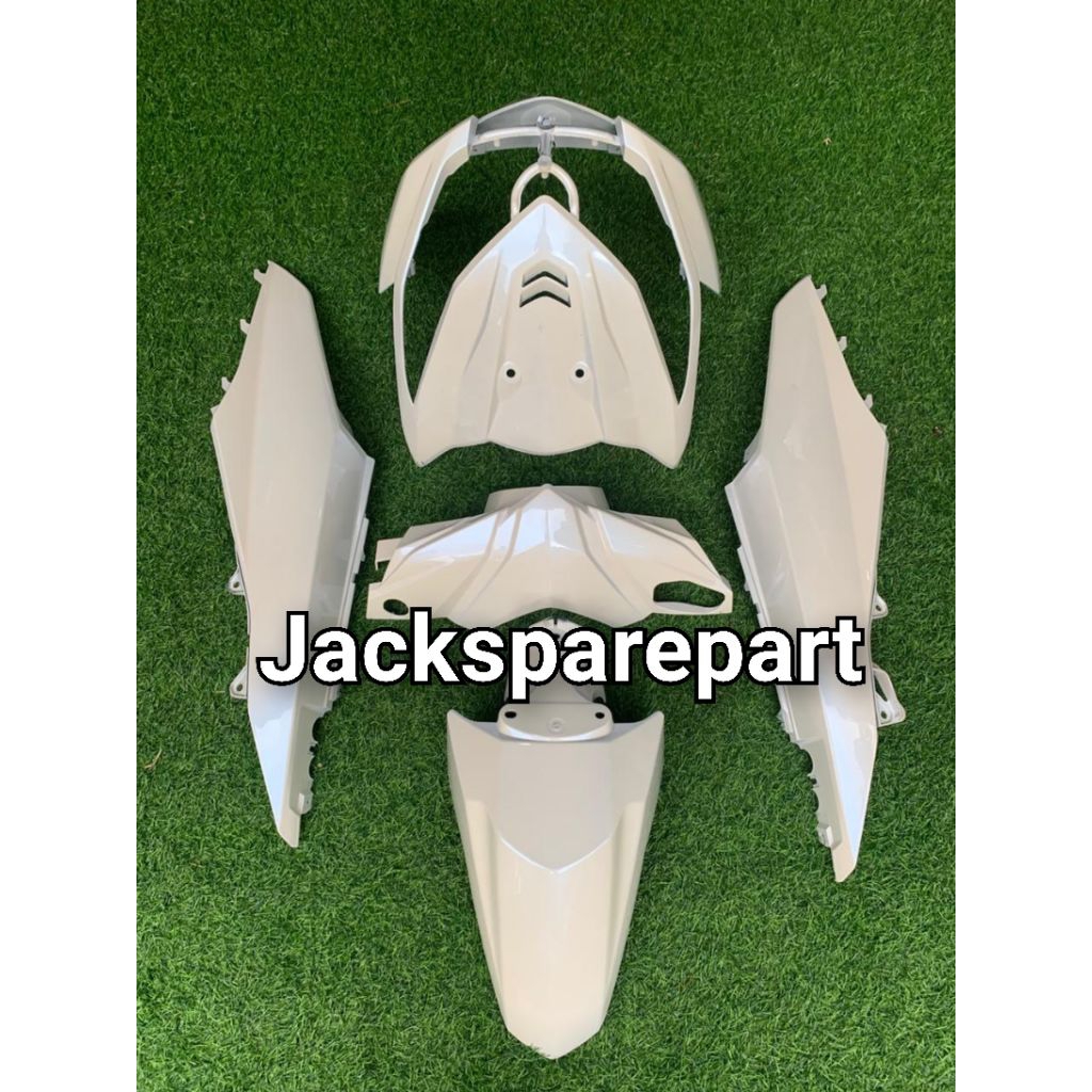 cover full body bodi halus Honda beat fi tahun 2013 2014 2015 2016 putih lembayung biru custom fulse