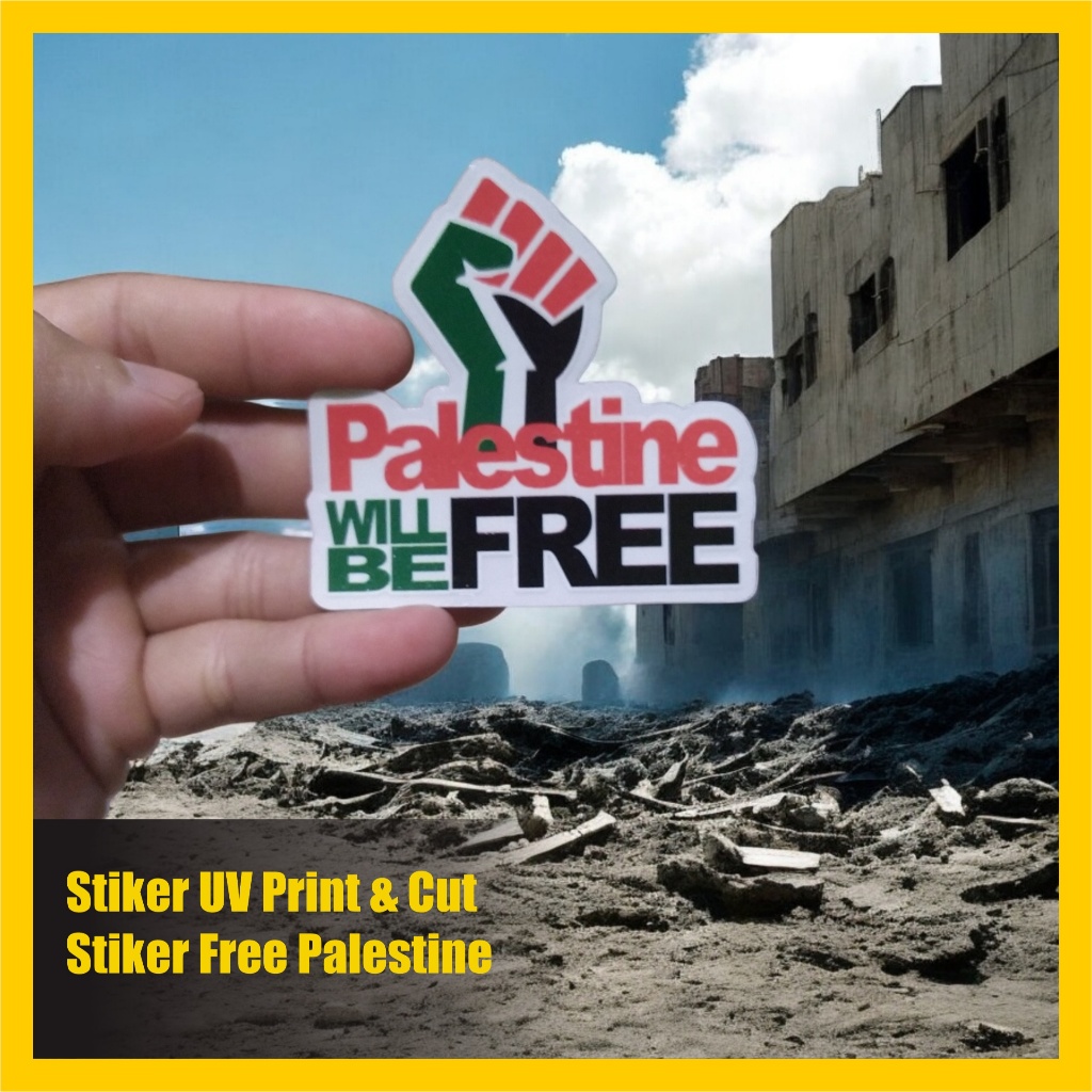 

Stiker Save Palestine Free Palestine stiker UV