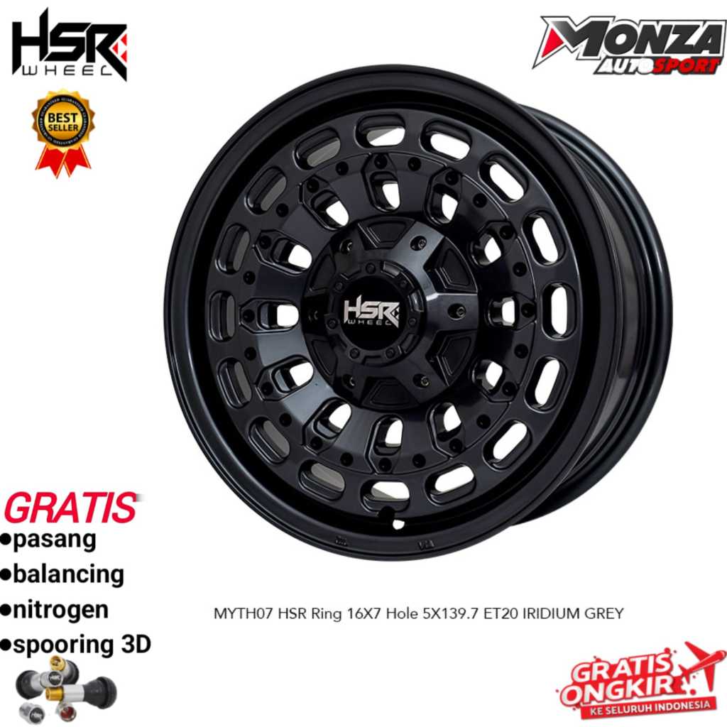 Velg mobil offroad R16 untuk feroza,escudo,katana,taft,jimny dll Hsr Myth07