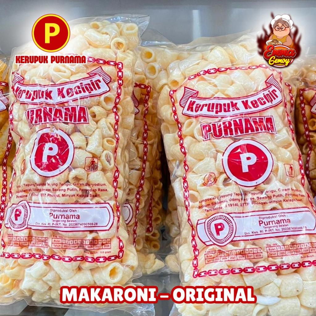 

Kerupuk Makaroni Pipa Original Snack Jajanan Emma Gemoy
