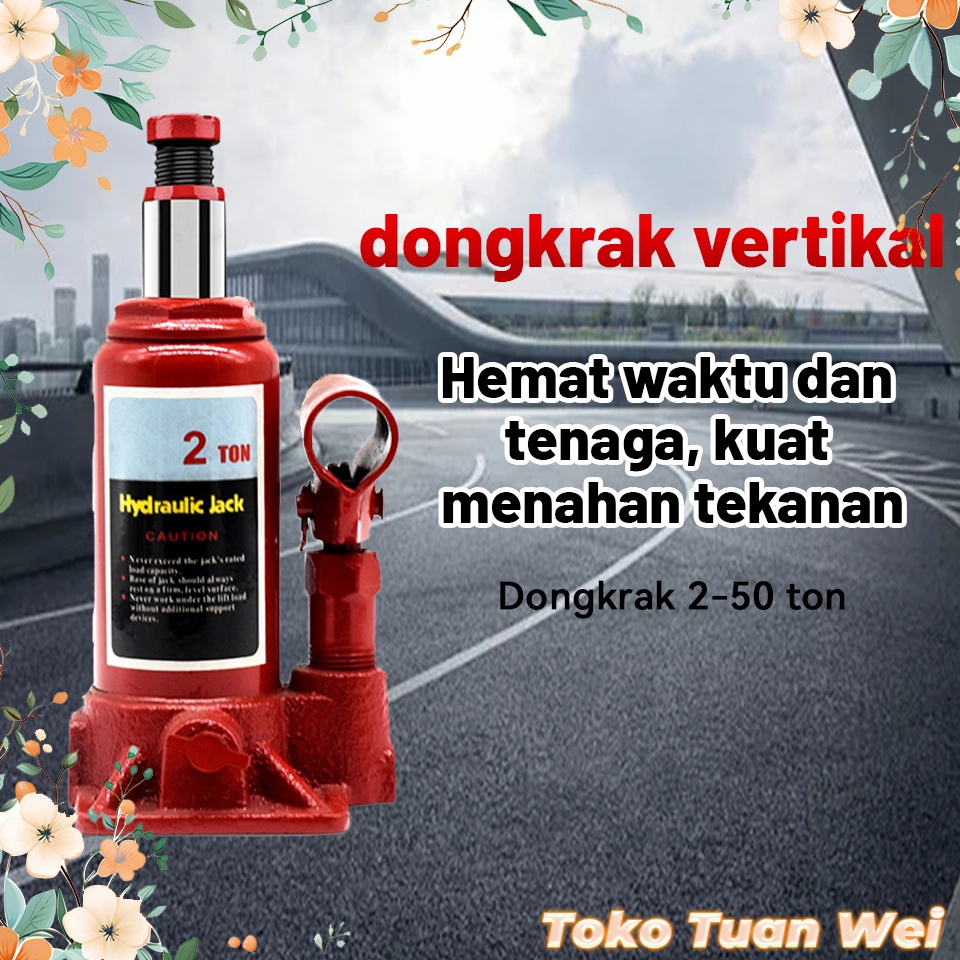 dalam Stok Dikirim Dari Jakarta Dongkrak Botol 1 Ton Hydraulic Jackt TERLARISS DONGKRAK MOBIL BOTOL 