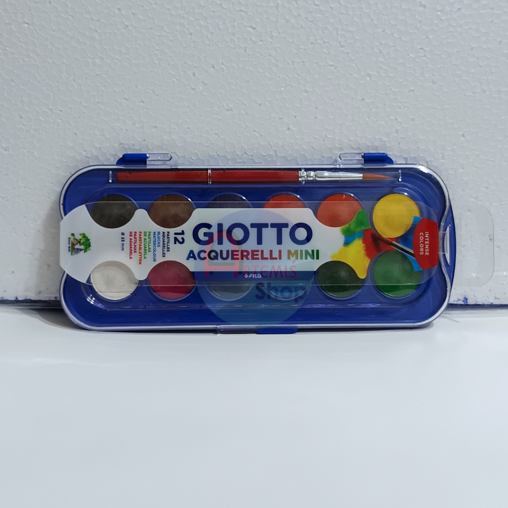 

Cat Air / Water Colours Cake GIOTTO 12 Warna + Bonus Kuas Lukis