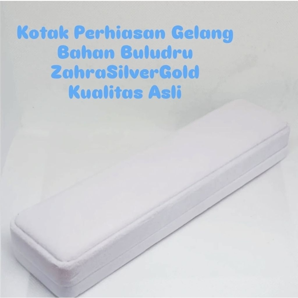 Kotak Perhiasan Kalung Putih Beludru Jewelry Box Set