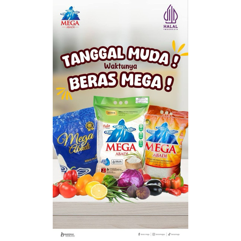 

Beras punel Mega Abadi 5kg asli