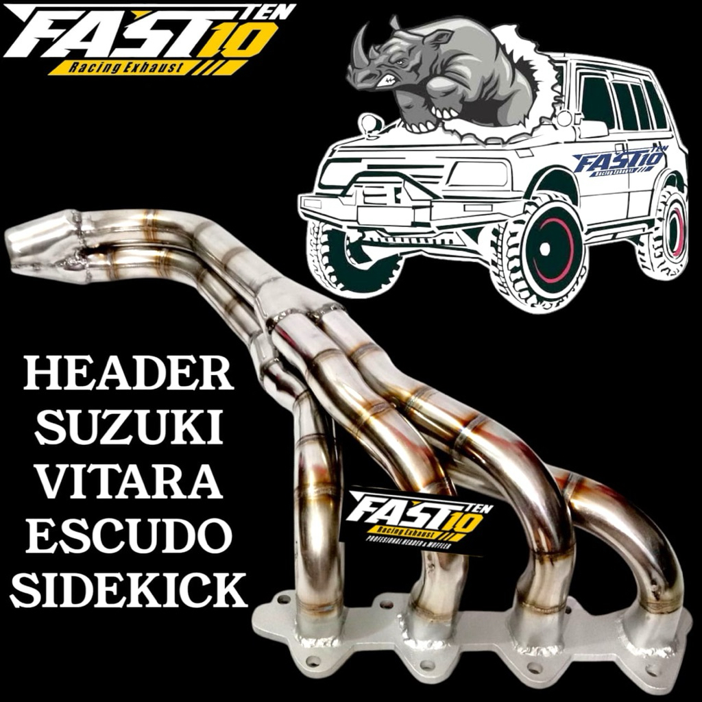 HEADER MANIPOL KNALPOT MOBIL SUZUKI ESCUDO VITARA SIDEKICK 4-2-1 PANJANG 4-1 PANJANG