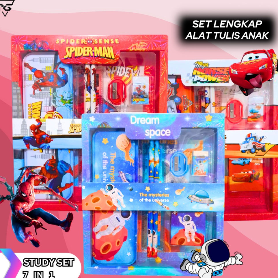 

KODE M96G Set Lengkap Alat Tulis Anak Spiderman Friends 815 Stationery Perlengkapan Anak Sekolah Laki Laki