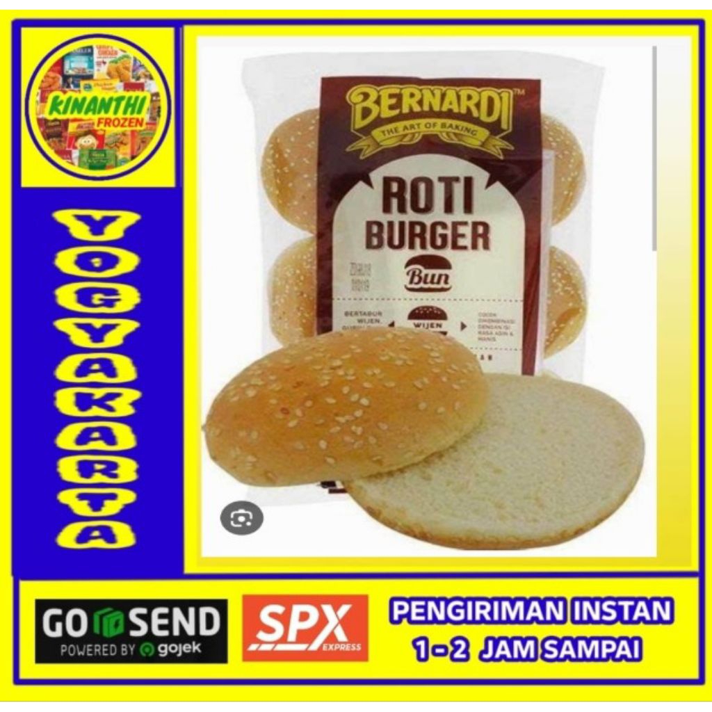 

Roti burger bernardi wijen isi 6