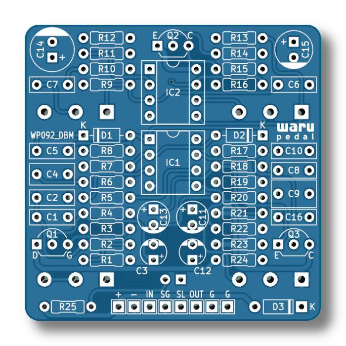 PCB Efek Overdrive | WP092_DBM based on Digitech Bad Monkey