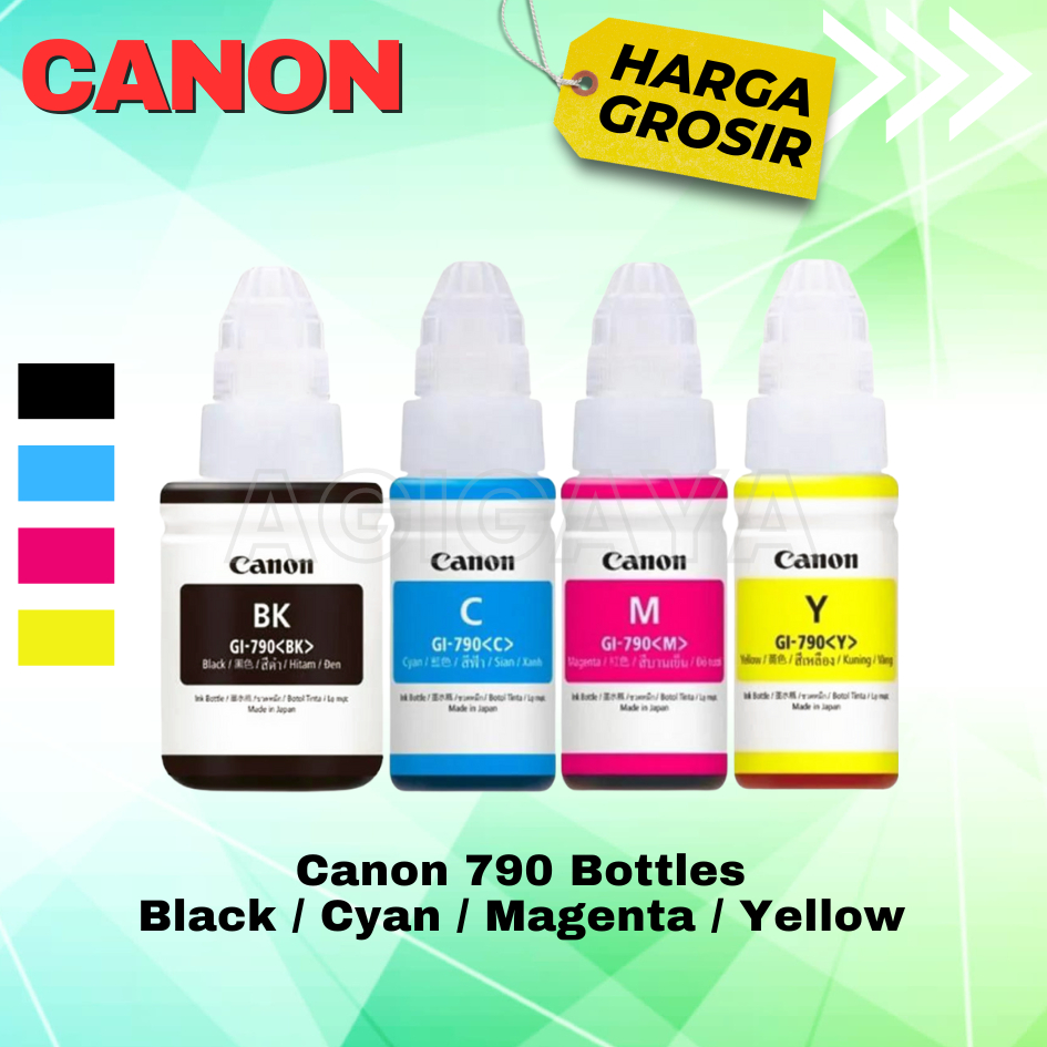 tinta canon gi-790 100% original printer pixma g1000 g2000 g3000