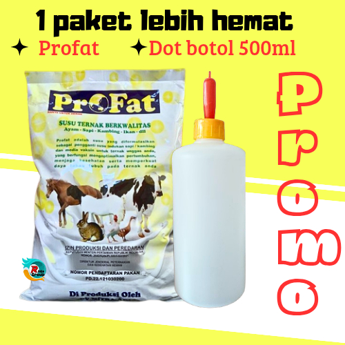 paket susu profat plus dot kambing penganti susu ternak hewan sapi kambing