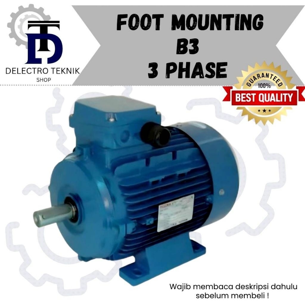 DINAMO ELECTRIC MOTOR 2P 5.5HP B3 3PHASE 380V