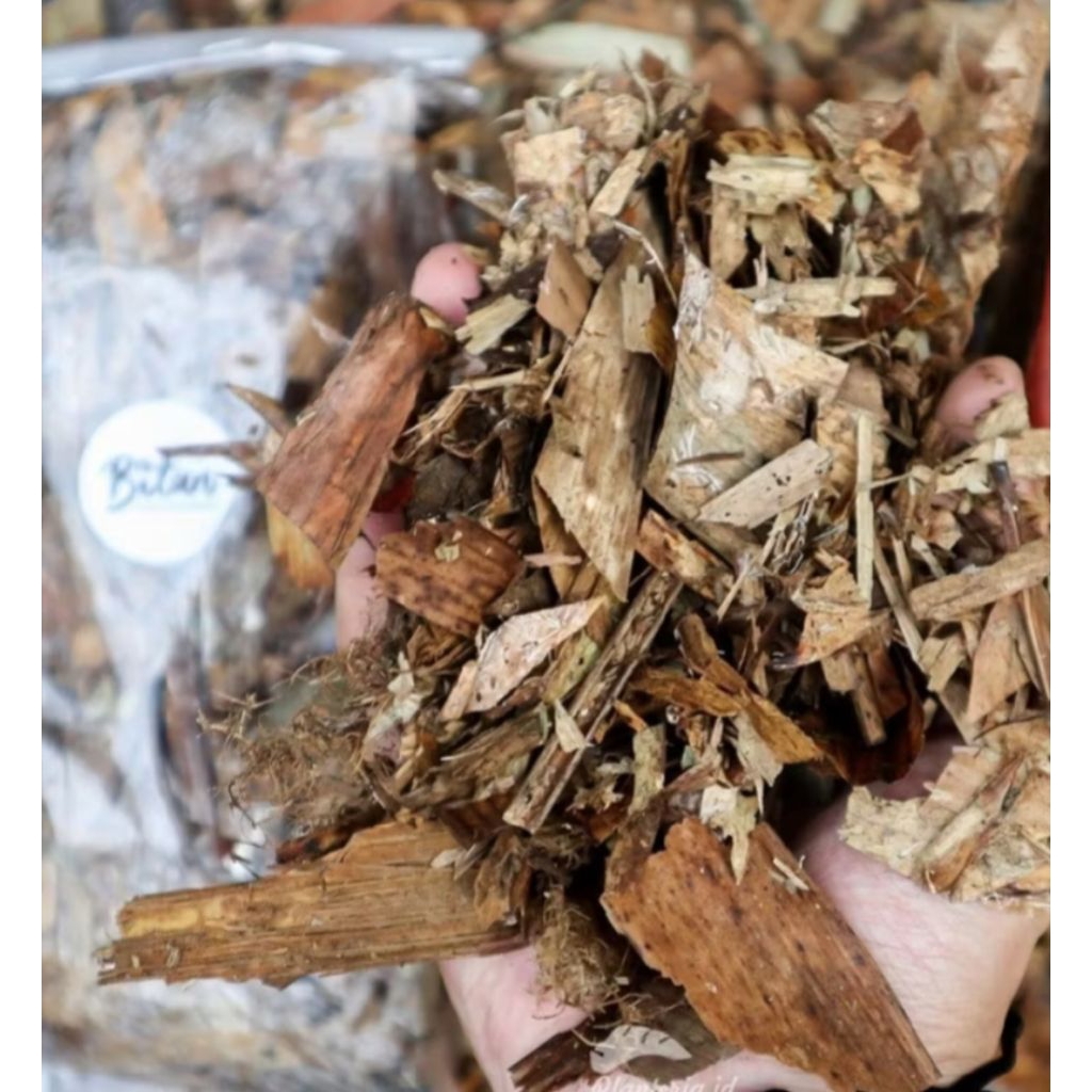 tanah humus mikroba daun bambu