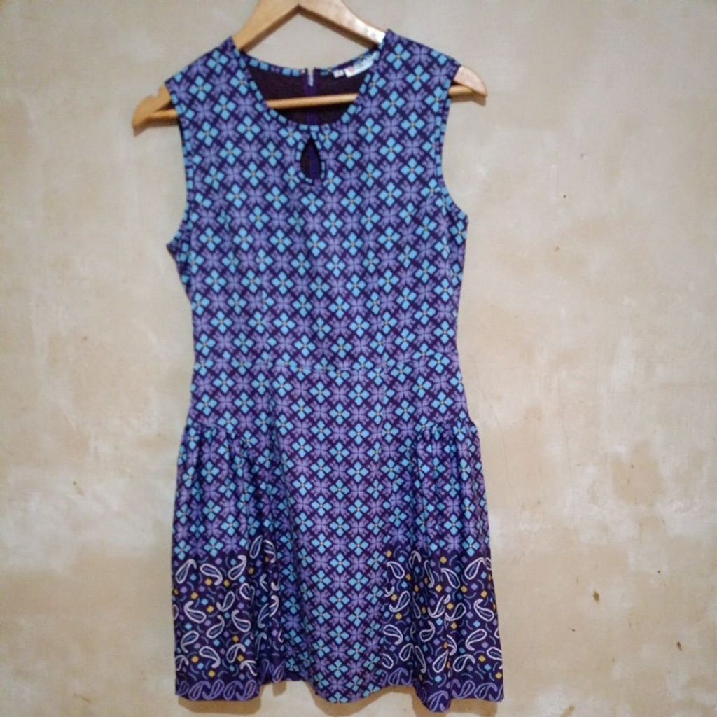 preloved midi dress batik