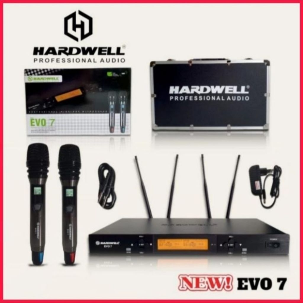 Mic wireless karaoke hardwell evo7 evo 7