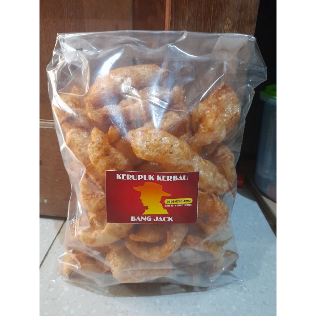 

kerupuk kulit kerbau khas cirebon (kemasan 250gram/seperempat)