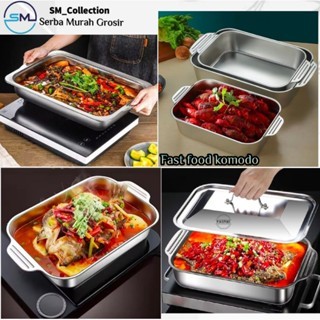 Tempat Lauk Prasmanan/Tempat sayur/wadah saji lauk/Panci penghangat/prasmanan Komodo Luxury