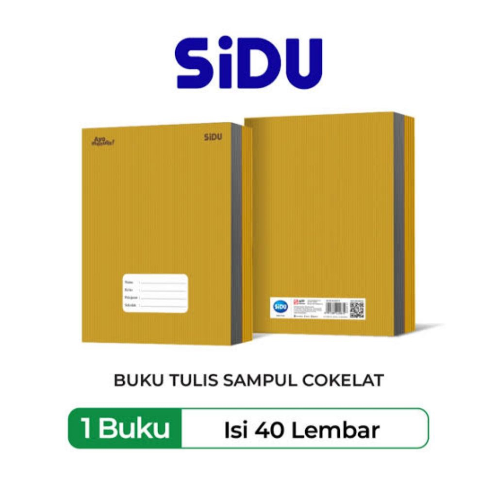 

BUKU TULIS SIDU KRAF 40 LEMBAR SATUAN (PER 1 BUKU) / BUKU TULIS SIDU SAMPUL COKELAT TEBAL 40 LEMBAR (ECER)
