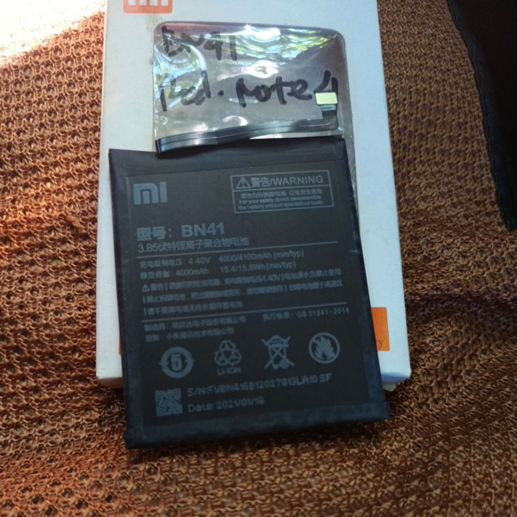 baterai xiomi BN41 / redmi note 4 ori