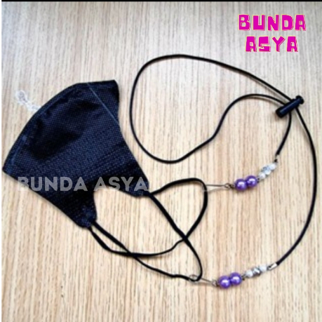 Konektor Masker Hijab Tali Mutiara