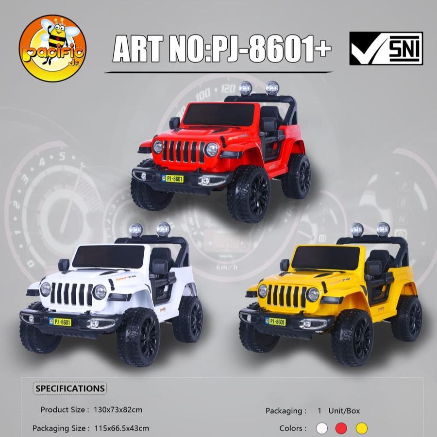Mainan Mobil Aki Anak Jeep Style PJ 8601+