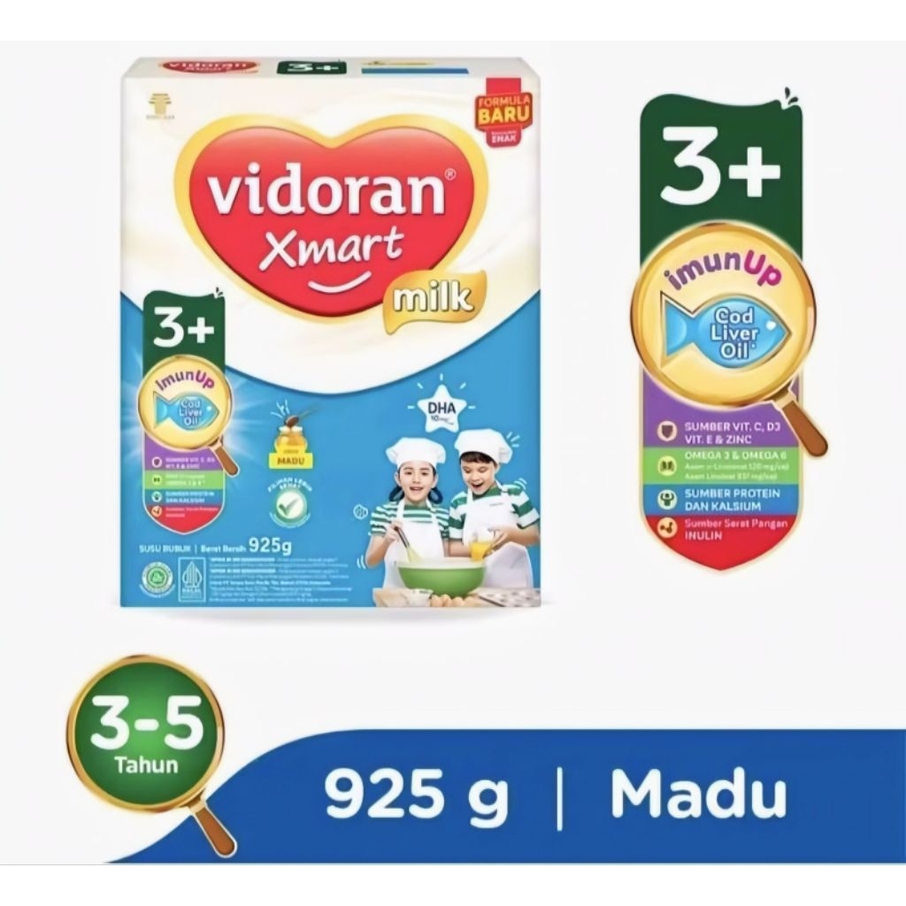 

Vidoran Xmart Milk 3+ madu 925gr